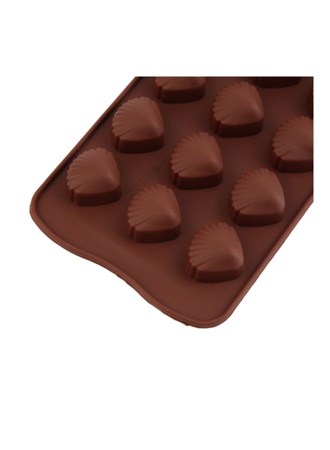 نيبمينينت قوالب من السيليكون لتشكيل الكيك على شكل أصداف شوكولاتة 21x11x2سنتيمتر - Image 2
