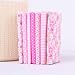 Sluswallow 7Pcs Pink Cotton Craft Fabric Bundle Squares Patchwork DIY Sewing Scrapbooking Quilting Floral Dot Pattern Craft and Hobby Fabric Arts Craft 10 x 10 25cm x 25cm - Image 2