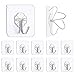 NQ N/Q Premium Adhesive Hooks Kitchen Wall Hooks,Heavy Duty 13lb(Max) Wall Hooks, Transparent Reusable Seamless Hooks with - Image 2