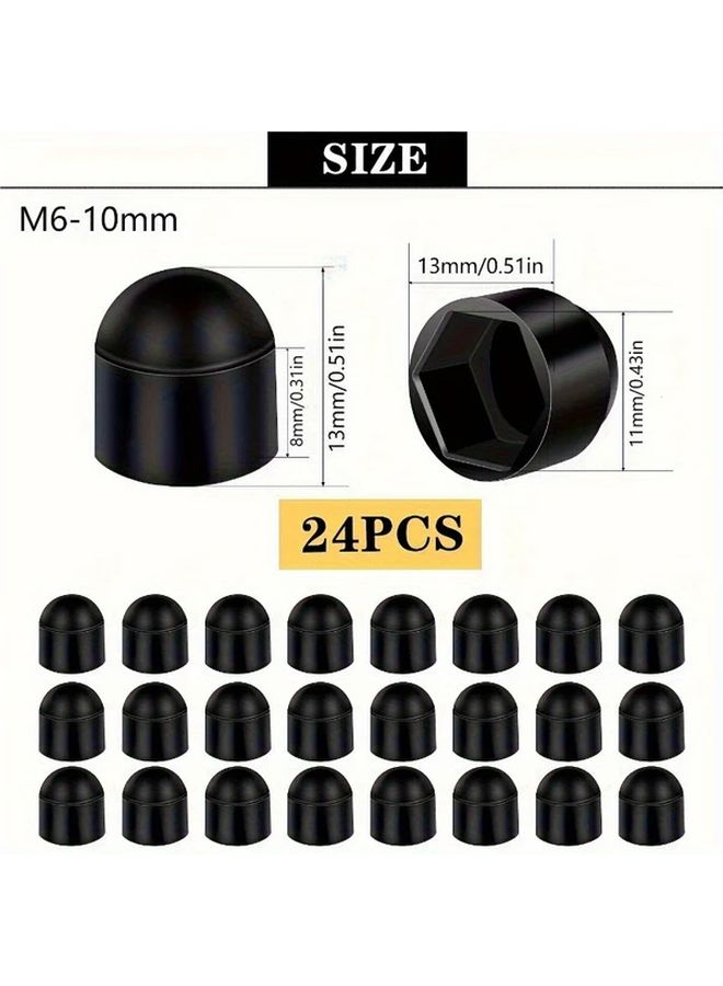 Hexagon Bolt and Nut Protector Set 20pcs M12 19mm Dome Cap Covers - Image 3
