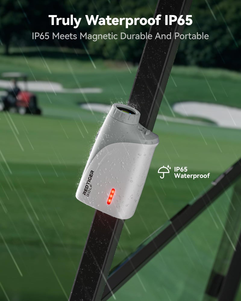 REDTIGER Mini Golf Range Finder with 1200 Yards, IP65 Range Finder Golf with Slope Switch, 7X Magnification, Magnetic & Rechargeable Golf Rangefinder, Flag Pole Lock Vibration - Image 4