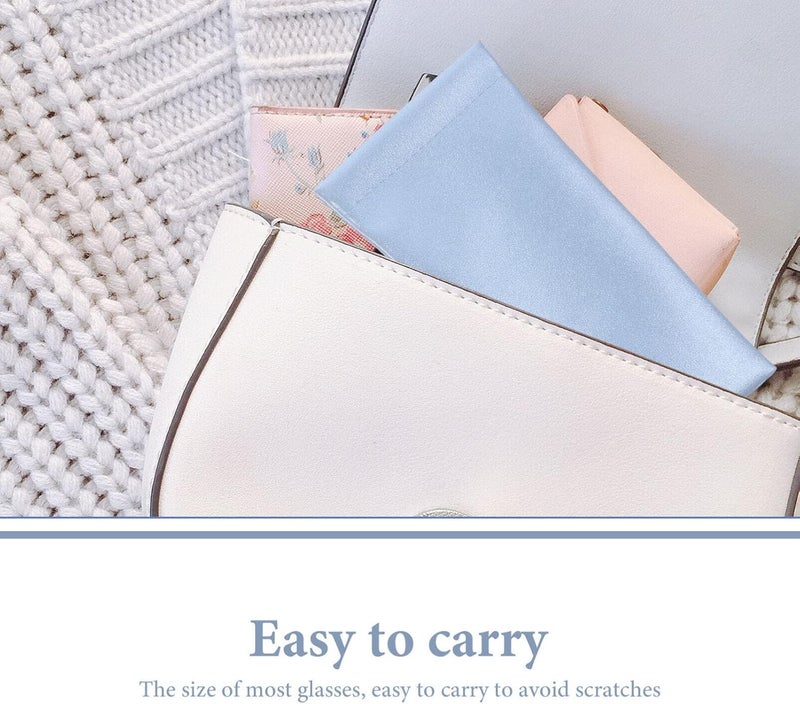 كلاراكو حقيبة تخزين النظارات من Klarako مكونة من 3 قطع، حافظة نظارات محمولة، حافظة نظارات شمسية، حافظة نظارات خفيفة الوزن، حافظة نظارات شمسية للرجال، حافظة نظارات جلدية ناعمة، إطار واقٍ للسفر - Image 4