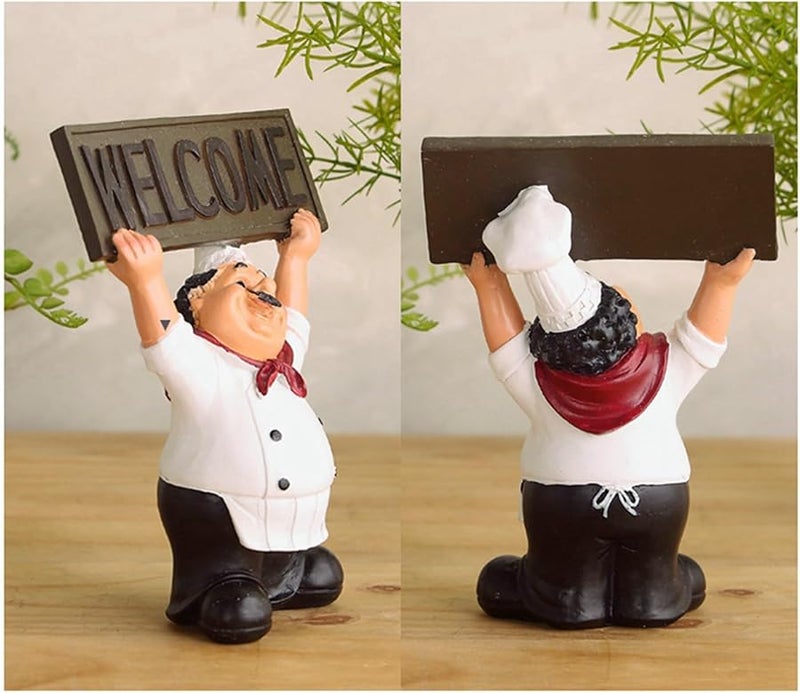 2 Pack Chef Hands Up Welcome Sign For Little Chef Crafts Home Decor Coffee Shop - Image 4