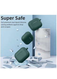 Generic AirPods Pro 2 2nd Case Cover and AirPods Pro Case for Women and Men, Soft Silicone Protective Case for Airpods Pro 2 Generation 2023 2022 and AirPods Pro 1st 2019 with Keychain Front LED Visible Green  - Image 4