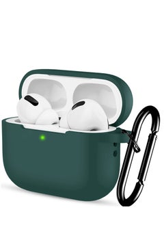Generic AirPods Pro 2 2nd Case Cover and AirPods Pro Case for Women and Men, Soft Silicone Protective Case for Airpods Pro 2 Generation 2023 2022 and AirPods Pro 1st 2019 with Keychain Front LED Visible Green  - Image 1