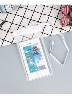 Generic Universal Waterproof Case, Waterproof Cell Phone Dry Bag Compatible for Phone up to 6.7" diagonal, Underwater Phone Pouch for Beach Travel (2 Pack，White)  - Image 2