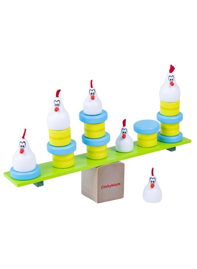 blue orange Games Chickyboom Award Winning Wooden Skill Building Balancing Game For Kids - Image 2