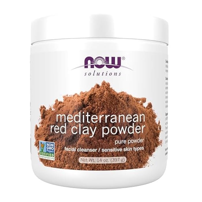 NOW Solutions Mediterranean Red Clay Powder, 14 oz (397 g) - Image 1