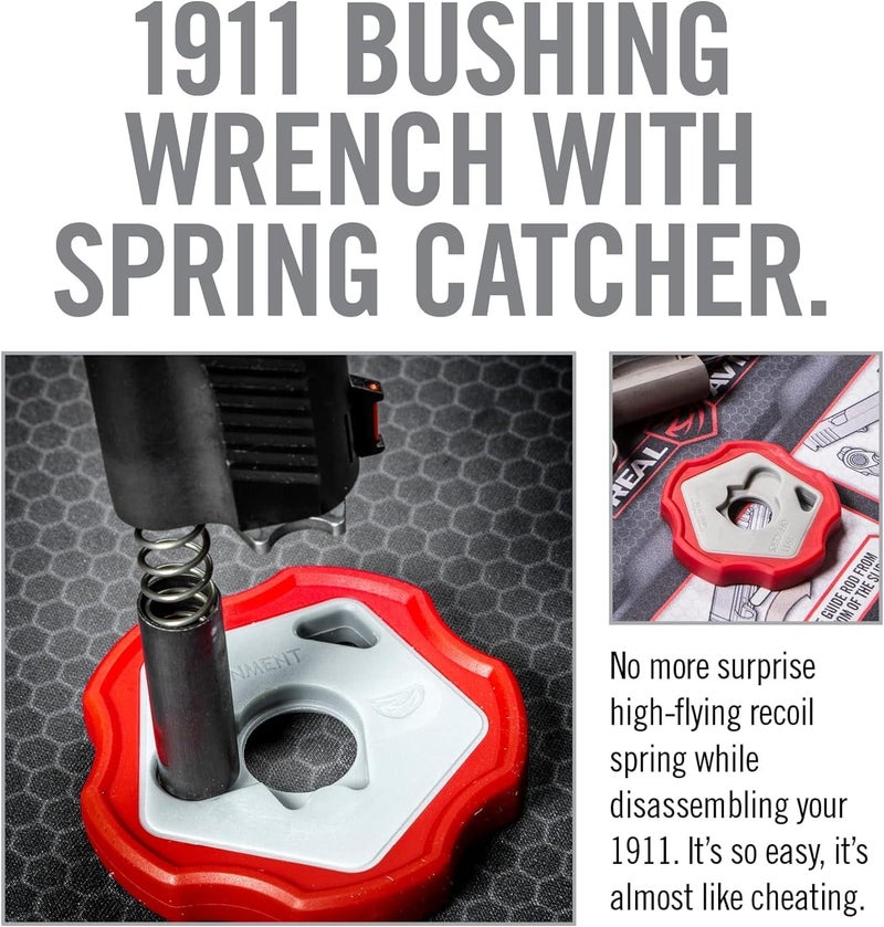 Real Avid 1911 Smart Wrench – Easy Barrel Bushing Removal with Spring Retention and Non‑Marring Resin for 1911 Government and Officer Models - Image 4