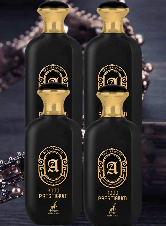 MAISON ALHAMBRA 4 Pieces Aoud Prestigium Perfume 100ml EDP - Image 1