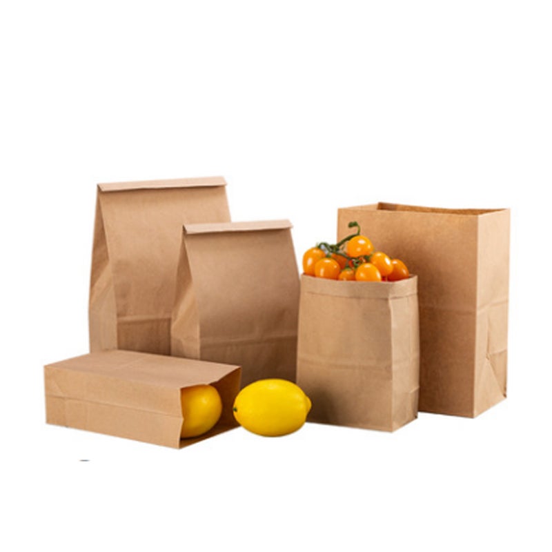 100 Pcs Paper Lunch Bags Bulk  Brown Paper Bags Capacity  Kraft Paper Lunch Bags Small Grocery Bags  Brown Paper Sacks for Snacks, Crafts, Lunch Brown Kraft - Image 2
