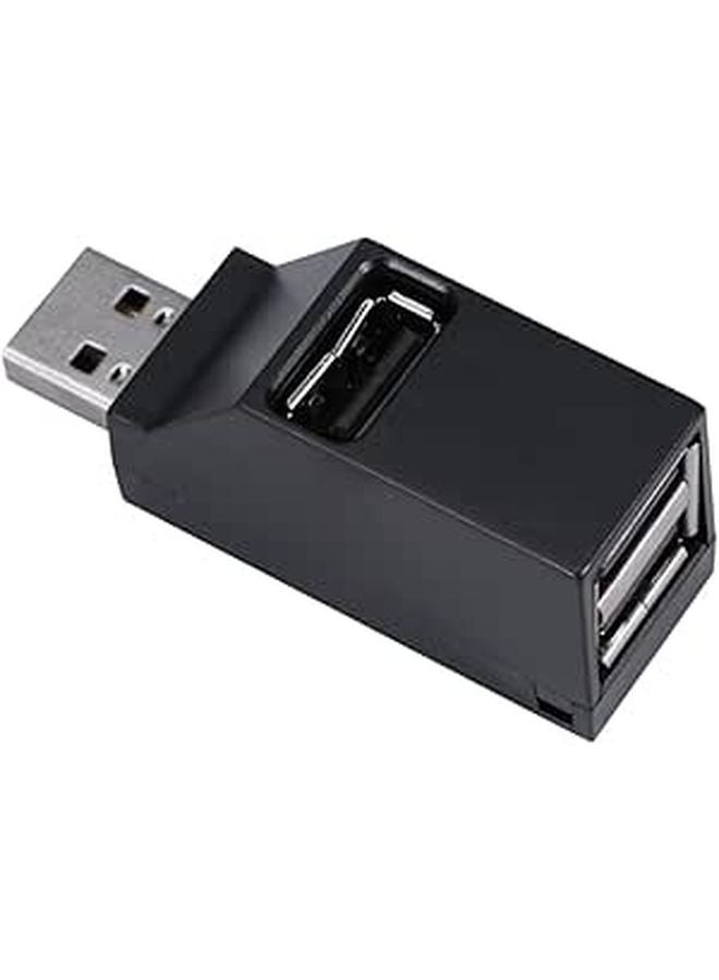 محول USB متعدد المنافذ المدمج والفاصل لأقراص الكمبيوتر المحمول والأقراص الصلبة باللون الأسود - Image 1