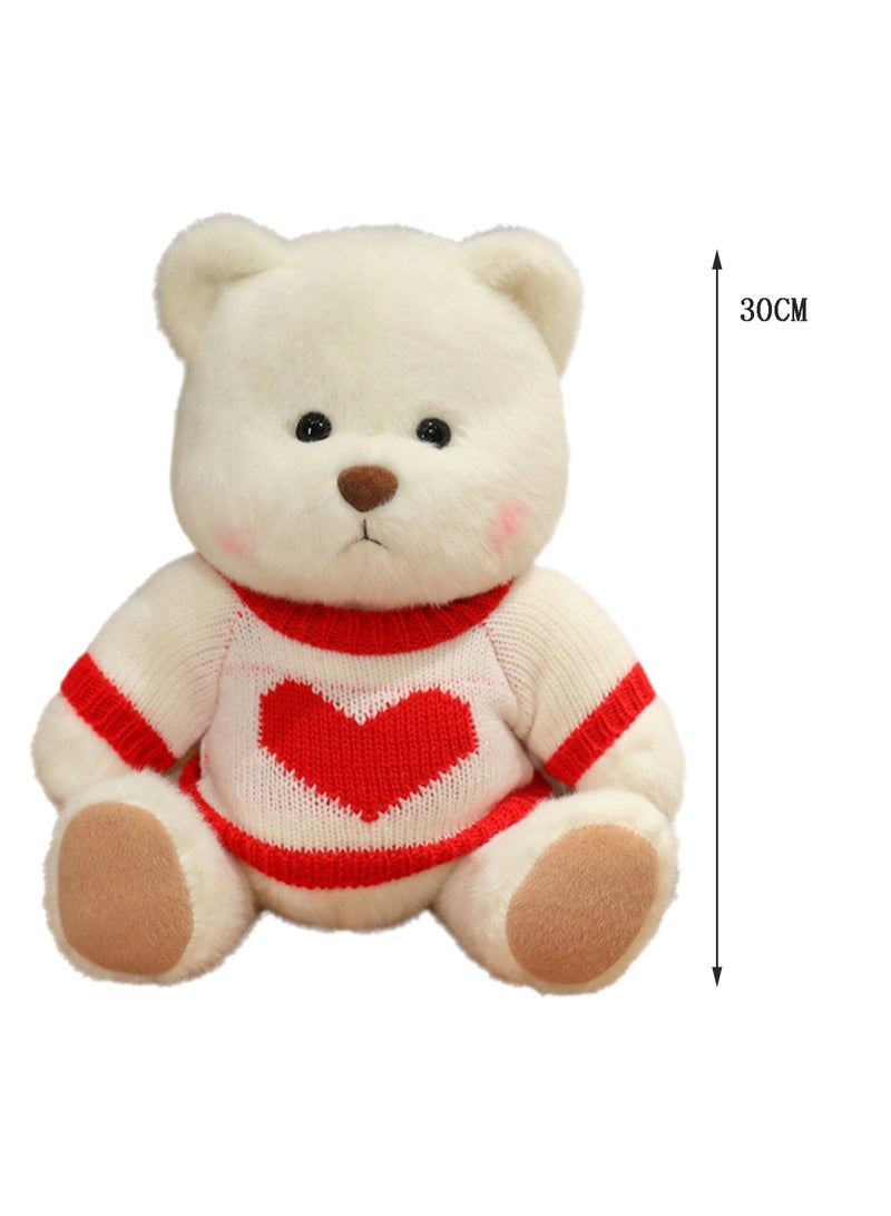 30 CM Cute Cartoon Bear Plush Toy Soft Stuffed Movable joints Doll For Girls And Boys All Ages Gift（Style 17） - Image 2