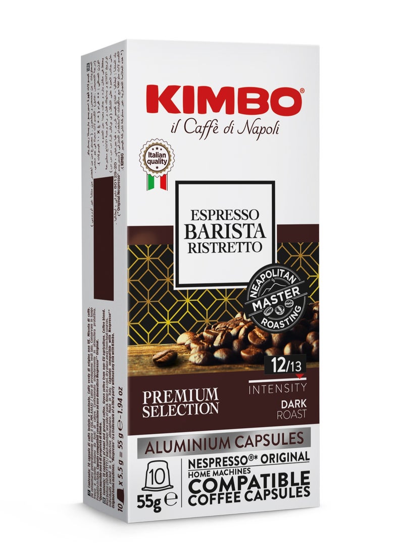 KIMBO - Kimbo - Espresso Barista Ristretto- Aluminium Capsules - NESPRESSO Compatible - 55 GR - Image 1