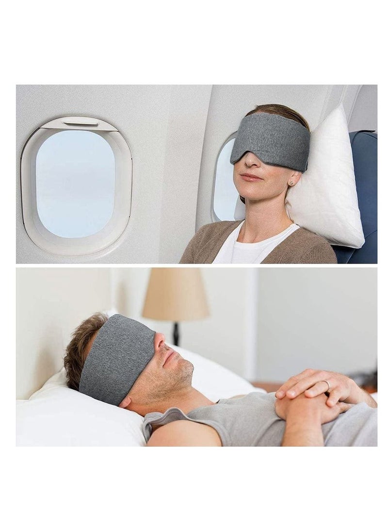 Excefore 100% Handmade Cotton Sleep Mask Blackout - Comfortable & Breathable Eye Mask for Sleeping Adjustable Blinder Blindfold Airplane with Travel Pouch - Best Night Companion Eyeshade for Women Men Kid  - Image 5