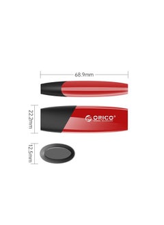 BURAQ ORCIO USB2.0 U Disk Drive, Read: 10MB/s, Write: 3MB/s, Memory:4G(Red)  - Image 2