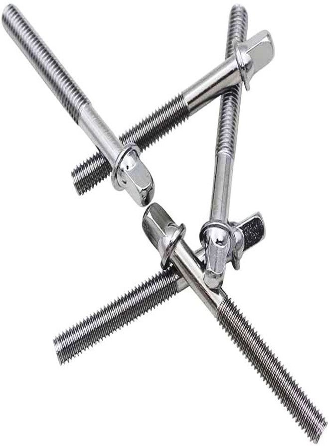 TUOREN Drum Set Hardware 12-Pack Stainless Steel Drum Tight Screw Tension Rods for Percussion Instrument Parts (50mm) - Image 4