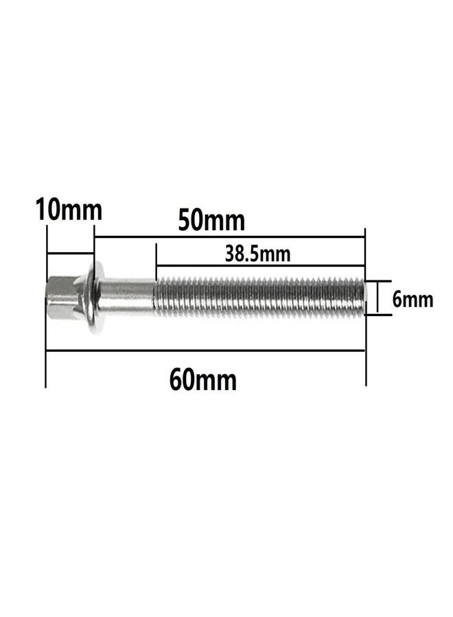 TUOREN Drum Set Hardware 12-Pack Stainless Steel Drum Tight Screw Tension Rods for Percussion Instrument Parts (50mm) - Image 5