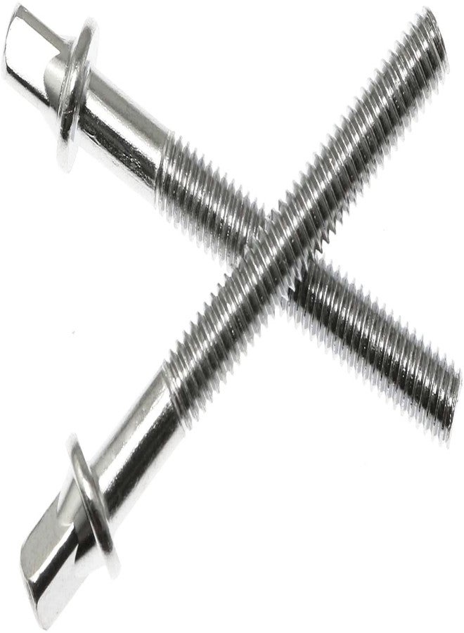 TUOREN Drum Set Hardware 12-Pack Stainless Steel Drum Tight Screw Tension Rods for Percussion Instrument Parts (50mm) - Image 2