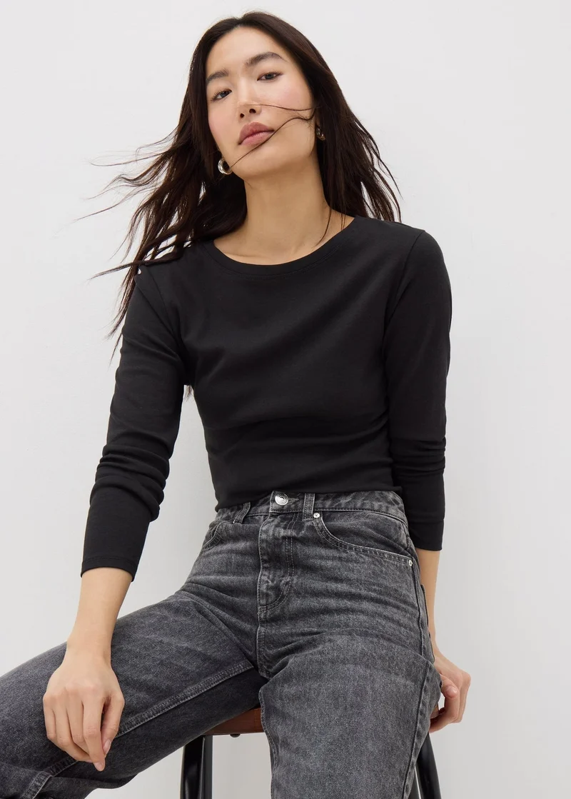 Matalan Black Long Sleeve T-Shirt