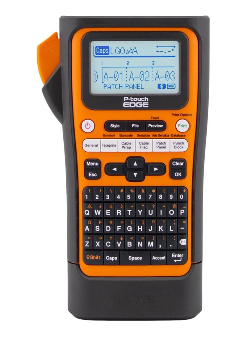 Brother Max Brother PT-E310BTVP P-Touch Edge Handheld Industrial Label Printer with Bluetooth and USB-C (up to 18mm Labels) - Image 1