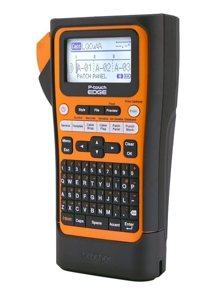 Brother Max Brother PT-E310BTVP P-Touch Edge Handheld Industrial Label Printer with Bluetooth and USB-C (up to 18mm Labels) - Image 3