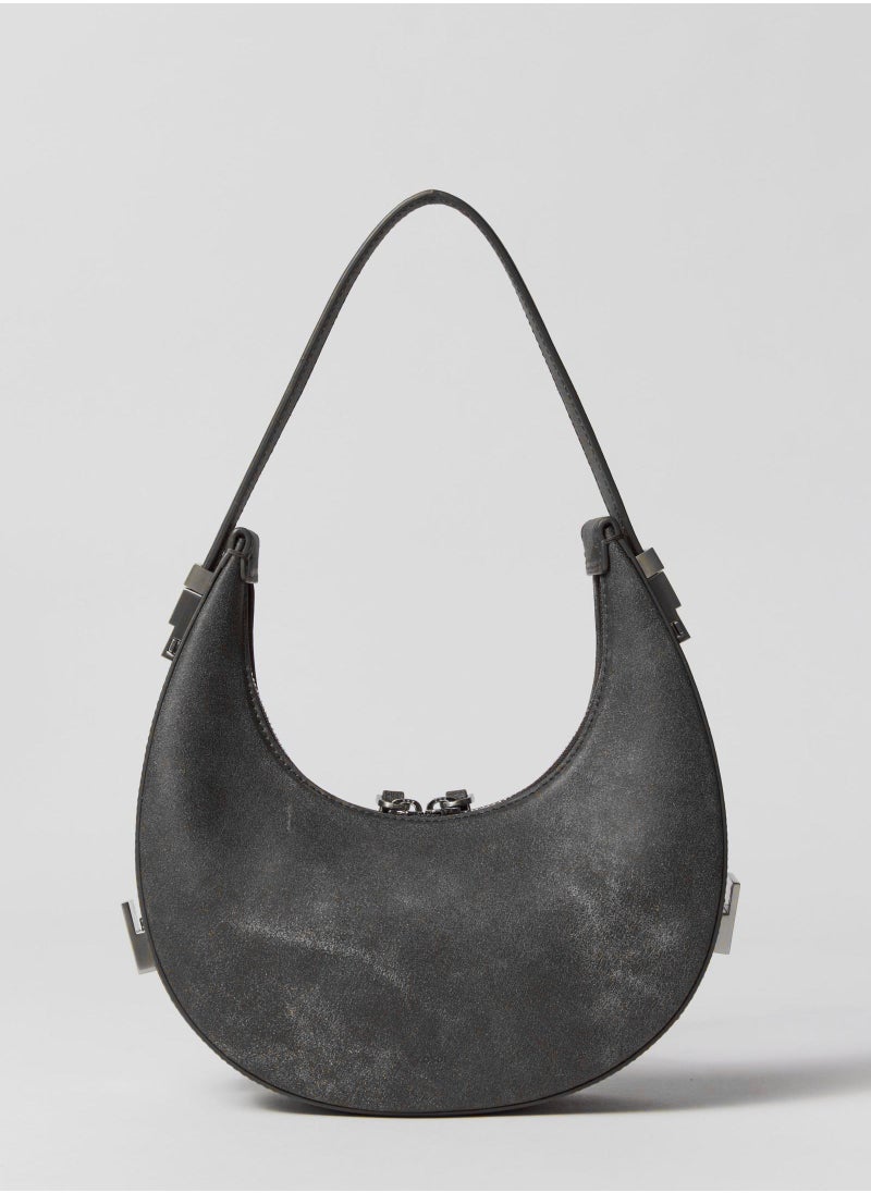 OS OI Mini Toni Bag Mini Leather Top Handle Handbag Shoulder Crossbody Bags  - Image 4