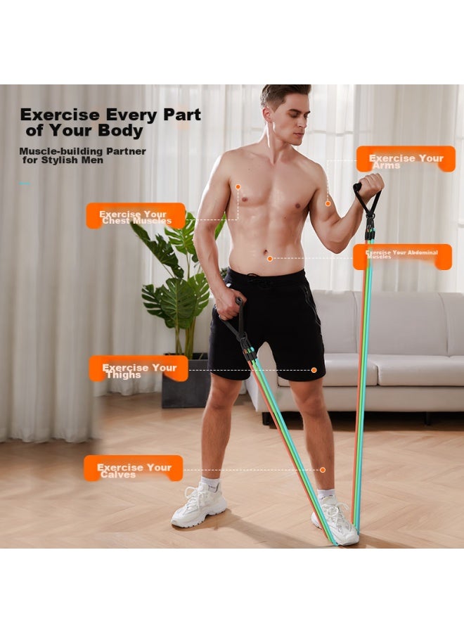 Mijie Lat Pulley Home Fitness Equipment Latex Resistance Band Chest Muscle Training Professional Set Mk8016-01