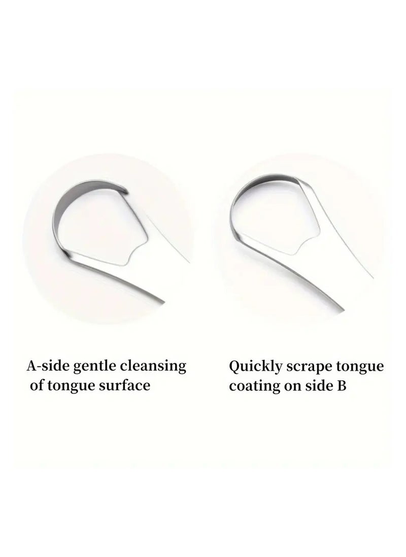 LANGMANNI Stainless Steel Tongue Scraper - Easy-Clean, Fresh Breath Oral Care Tool with Portable Case, 25.5g  - Image 3