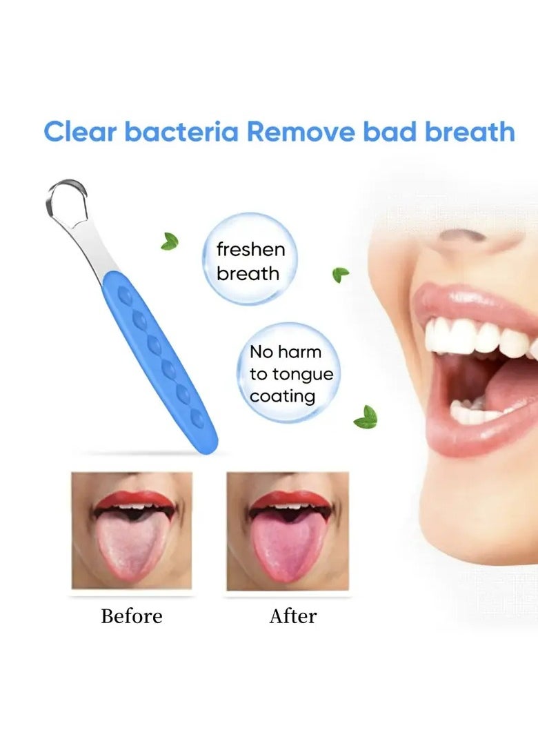 LANGMANNI Stainless Steel Tongue Scraper - Easy-Clean, Fresh Breath Oral Care Tool with Portable Case, 25.5g  - Image 4
