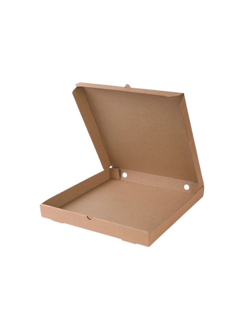 YASHTECH Eco friendly Takeaway Kraft Brown Large Pizza Box 33x33cm 100 Pcs  - Image 2