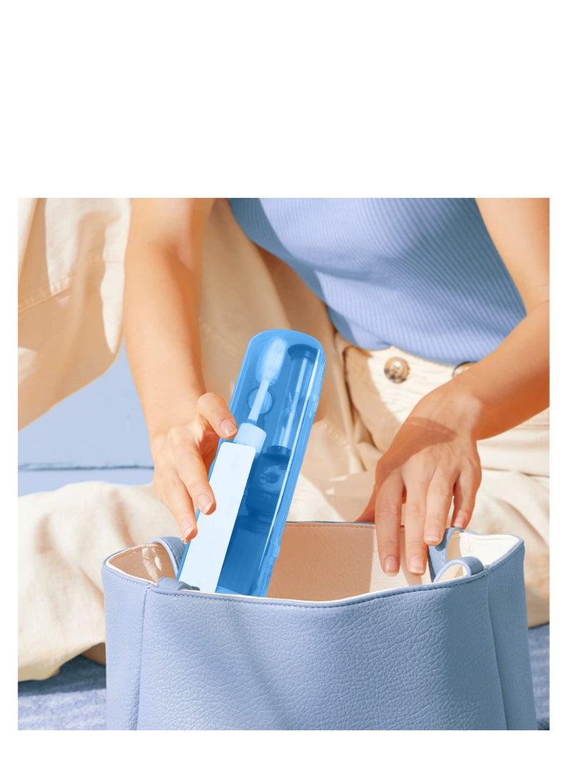 Generic - Braces Cleaning Kit for Orthodontic, 8 Pcs Portable Orthodontic Oral Care Kit for Braces, Interdental Brush Dental Wax Dental Floss Toothbrush Box, Oral Care Dental Travel Kit (Blue) - Image 1