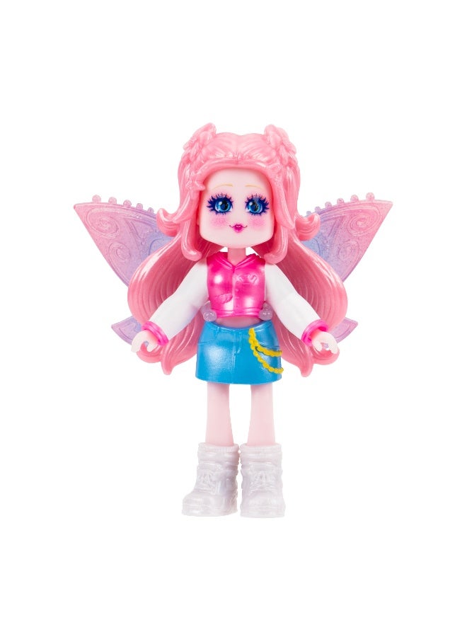 Royale High Core Deluxe 3-Inches Doll Figure with Accessories - Light Fairy  | Exclusive Virtual Item Code Included | Collectible Figure | Fashion Doll | For Fans, Gamers & Collectors! | Official Licensed Product - Image 3
