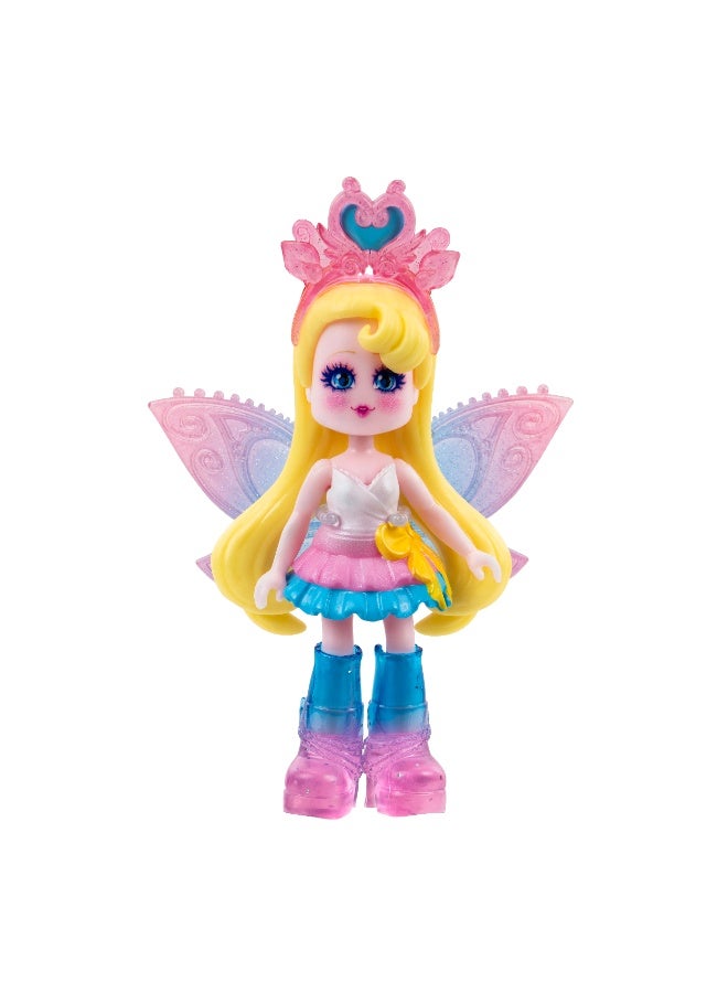 Royale High Core Deluxe 3-Inches Doll Figure with Accessories - Light Fairy  | Exclusive Virtual Item Code Included | Collectible Figure | Fashion Doll | For Fans, Gamers & Collectors! | Official Licensed Product - Image 4