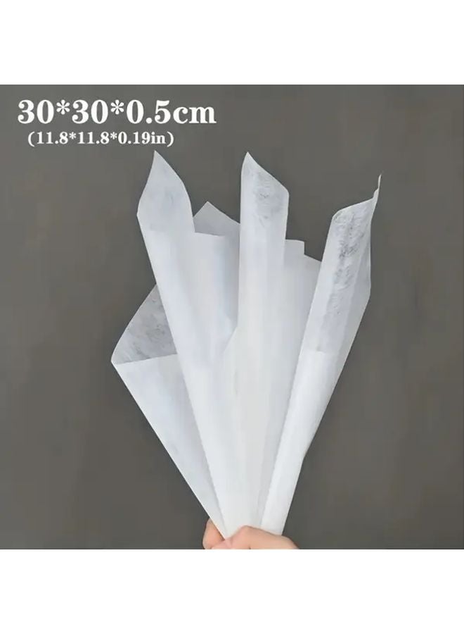White Flower Wrapping Paper 20pcs Waterproof Bouquet Packaging DIY Gift Christmas - Image 2