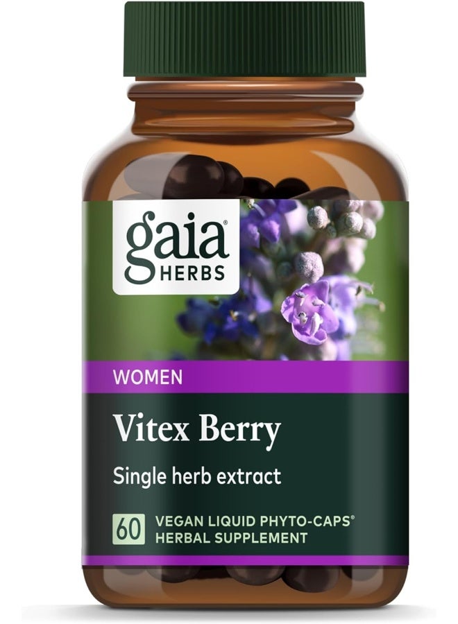 Gaia Herbs مكمل عشبي من توت الفيتكس، 60 كبسولة - Image 1