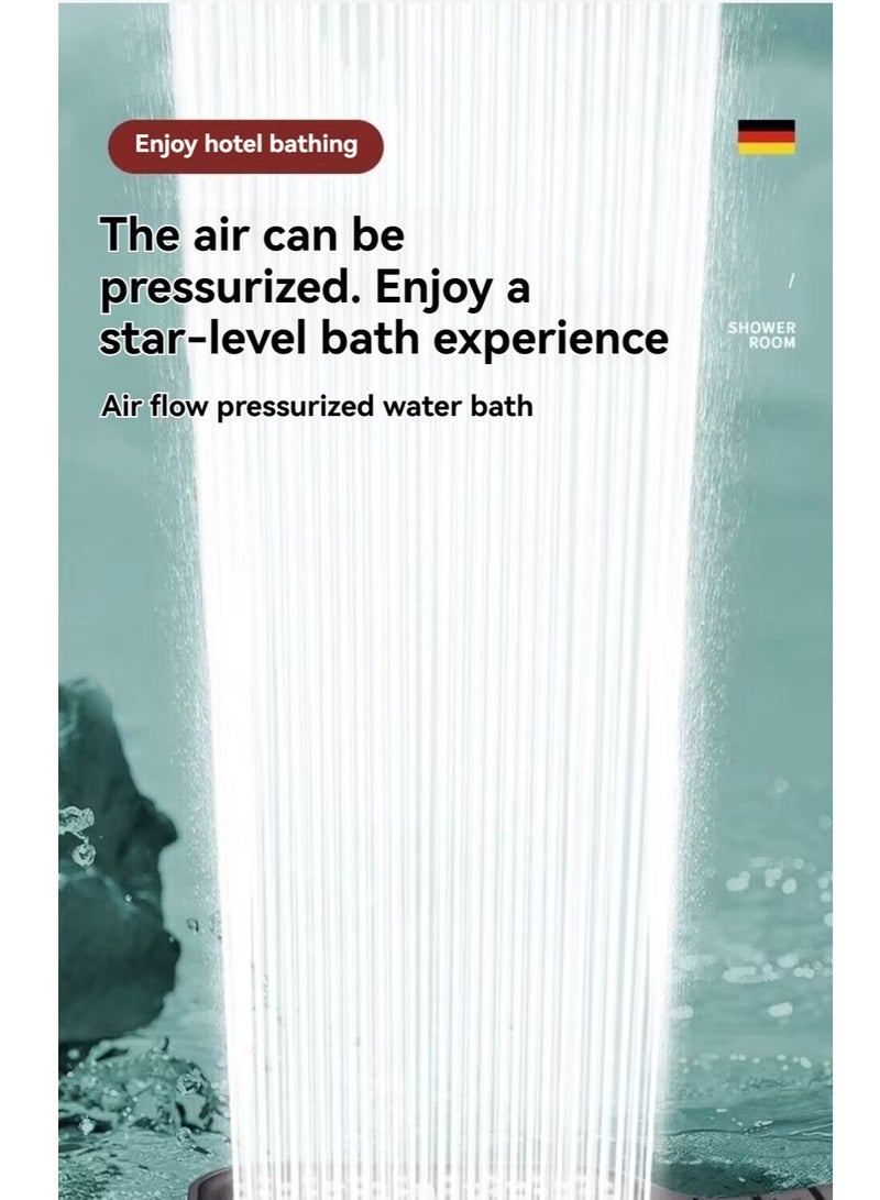 Newly Upgraded Multi-Function Pressurized Square Shower Head, Enjoy a Comfortable SPA-Level Shower Experience, Silver - Image 3
