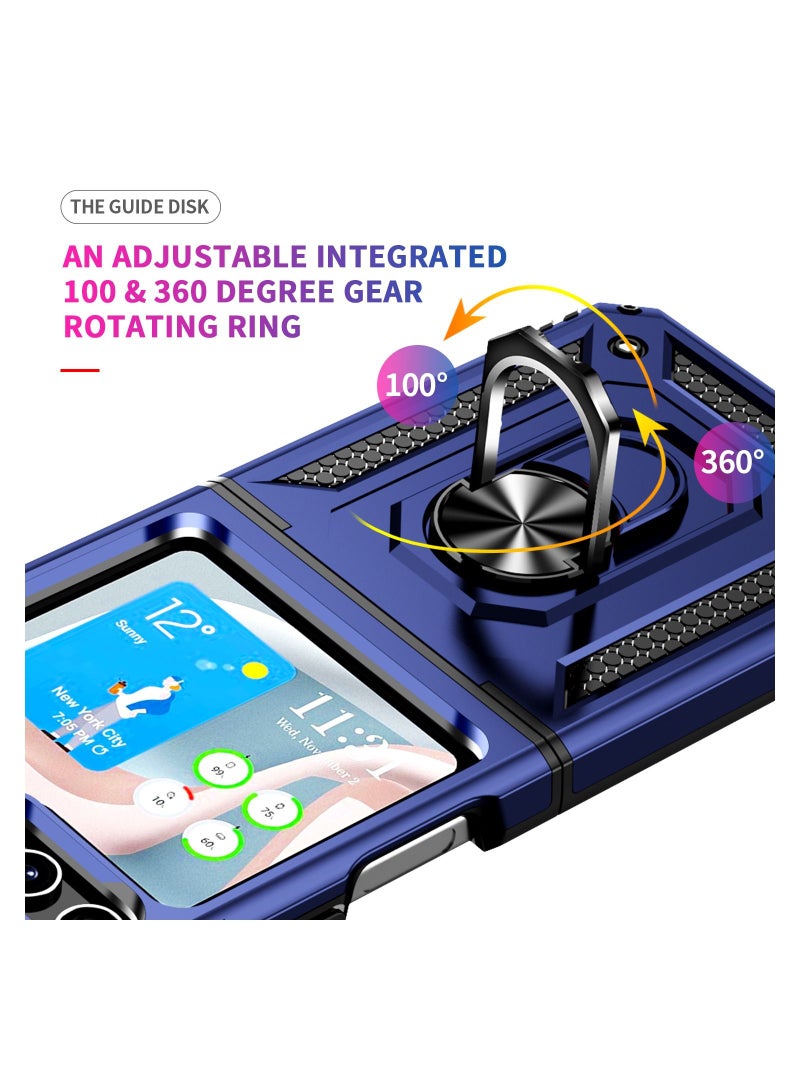 Protective Case Cover For Samsung Galaxy Z Flip 5 5G Blue  - Image 4