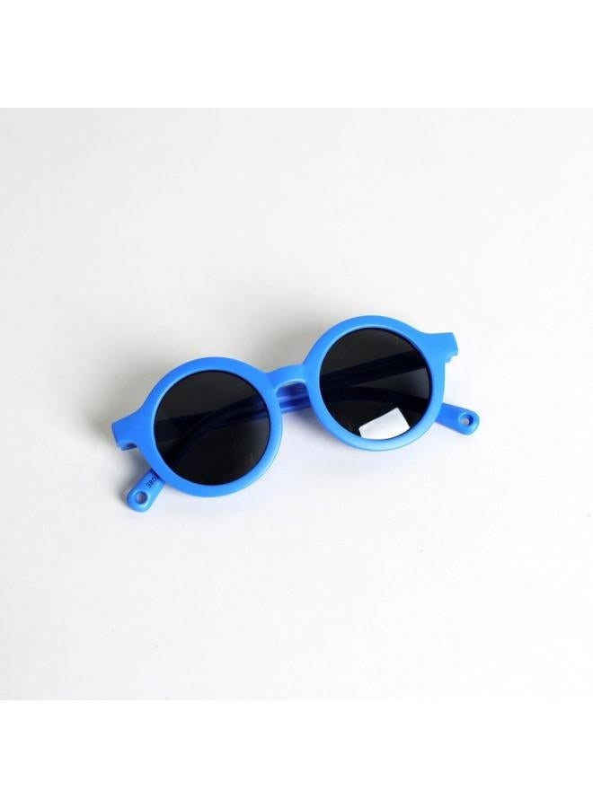 Generic Korean Style Baby Silicone Small Round Frame Sunglasses Uv400 Anti-uv Glasses Fashion Polarized 