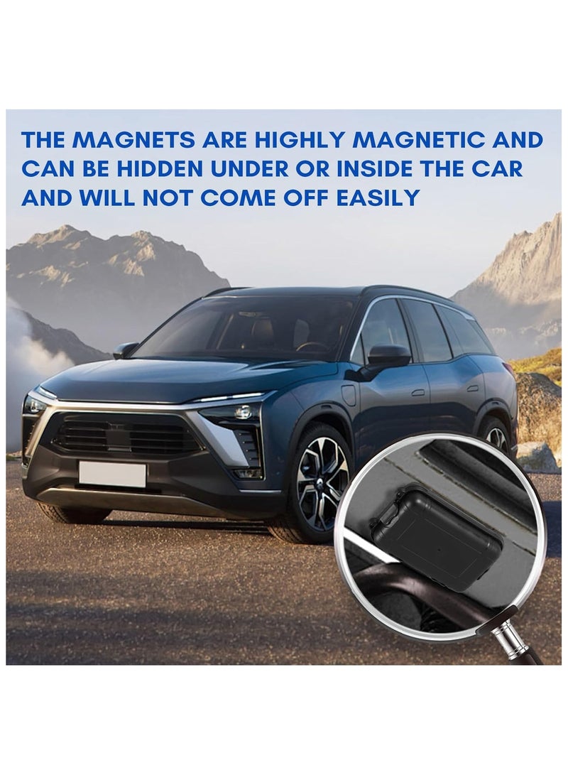 2PCS Magnetic Key Box for Under Car, Car Key Hider, Outdoor Travel Waterproof Dustproof Snowproof Hidden Car Key Box for Spare Keys, Black - Image 5