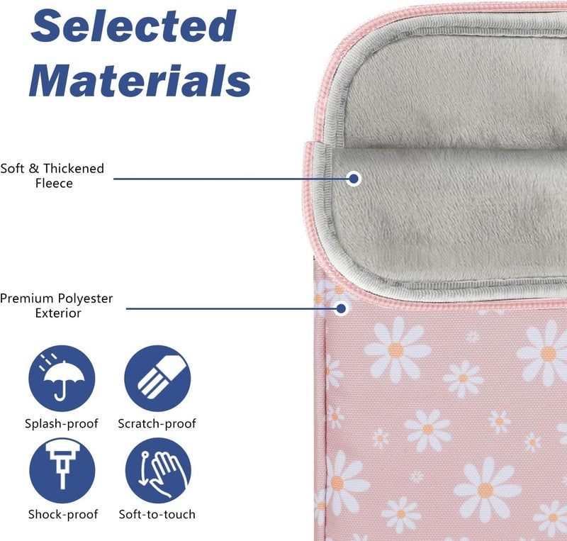 Dadanism Protective Case 6-7 Inches for New 7" K-indle P-api Kindle Colorsoft Signature Edition, 6" K-indle 11th Generation, 6" Kobo Clara BW, Electronic Reader K-indle Oasis, Light Pink - Image 3