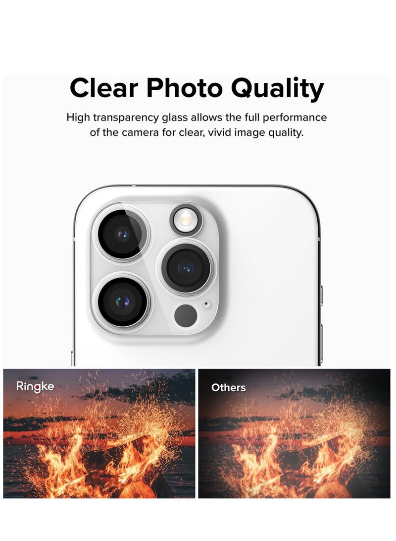 إلترازون واقي زجاجي للكاميرا [عبوة من قطعتين] متوافق مع هاتف iPhone 15 Pro Max شفاف عالي الدقة وواقي عدسة الكاميرا من الزجاج المقوى الصلب بالكامل - Image 5
