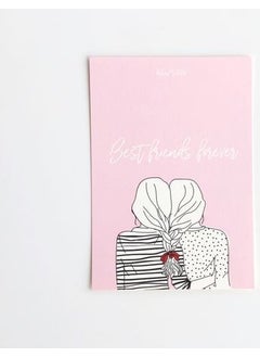 Gift - Pink Bff Best Friends Forever Motto Gift Card / Postcard