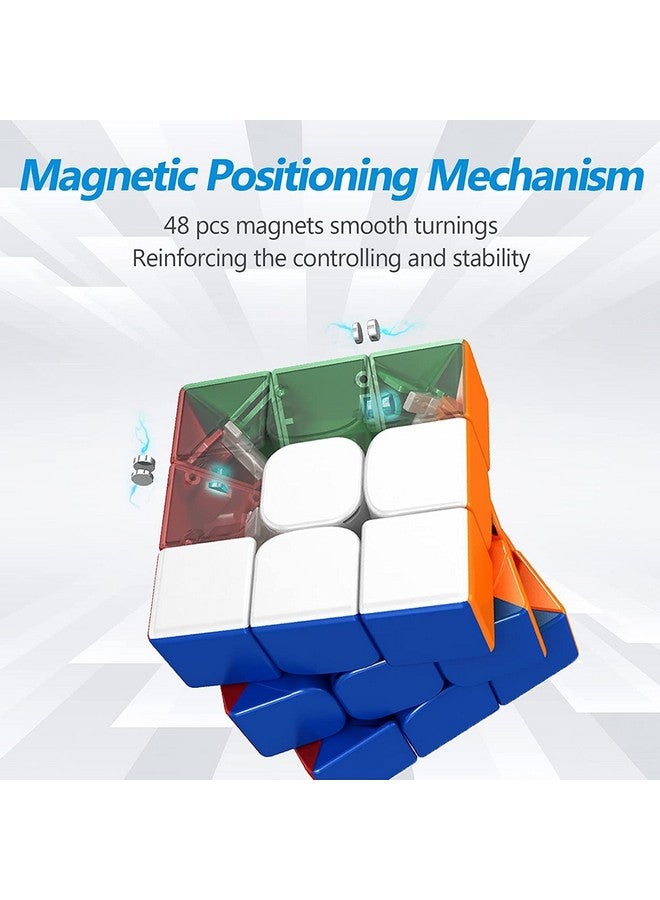 D ETERNAL Moyu Rs3M 2020 3X3 Magnetic Speed Cube, Stickerless Budget Magnetic 3x3x3 Cube, Mfjs Flagship Professional Magnetic 3 by 3 Speed Cube