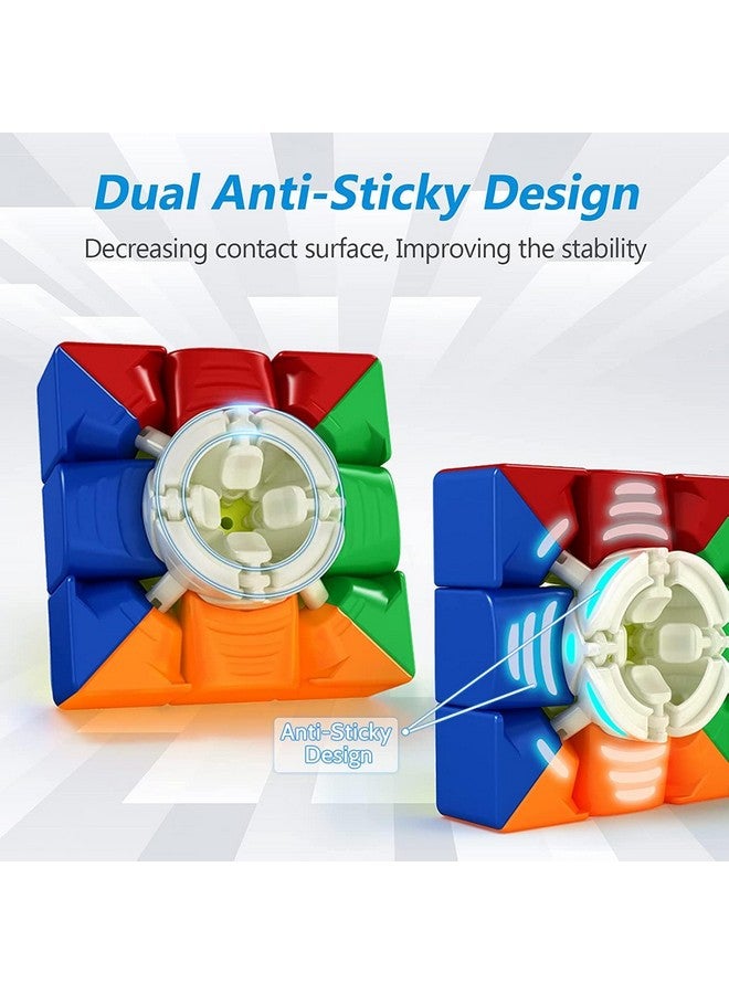 D ETERNAL Moyu Rs3M 2020 3X3 Magnetic Speed Cube, Stickerless Budget Magnetic 3x3x3 Cube, Mfjs Flagship Professional Magnetic 3 by 3 Speed Cube
