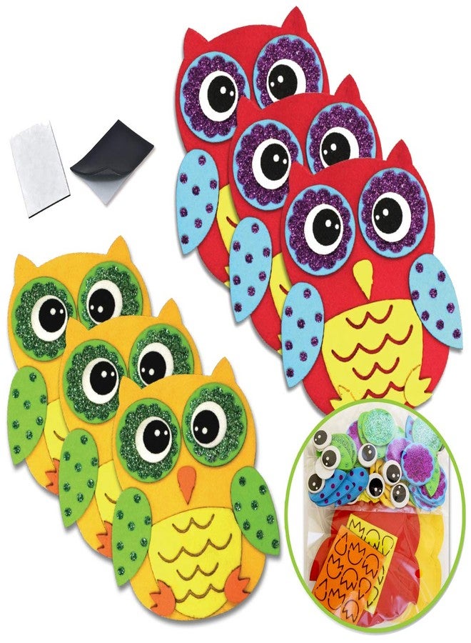 AoneFun Owl Stickers Foam Crafts For Kids Magnet Kits for Kids Fall Crafts for Kids Preschool Crafts Kid Magnets Toddler Craft Kit Magnet Kids Owl Decal Party Crafts for Kids Childrens Magnets (12 Pack) - Image 1