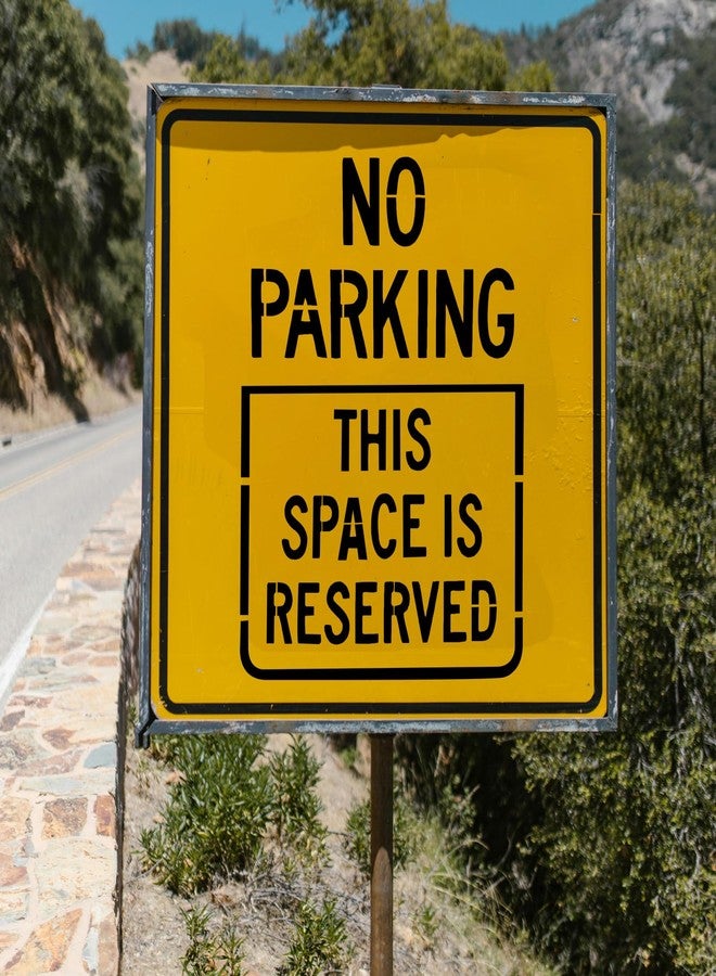 Anikoocory 2-Pack No Parking Sign Stencil Template - 14 x 10 Inch Large No Parking This Space is Reserved Reusable Stencil for Painting Parking Lots, Streets, Driveways, Curb, Outdoor Yard Parking Area - Image 4