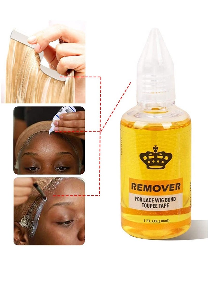 ELTRAZONE Removes Hair Glue, Wig Tape, Double Sided Extension Tape,30ml Tape Remover for Hair Extensions Remover for Lace Wig Bond Toupee Tape in Hair Extensions Adhesive - Image 2