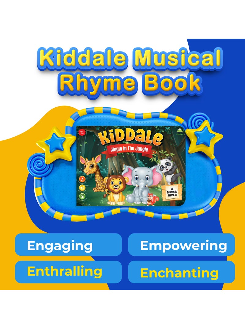 Kiddale Wild Animal Rhymes Musical Sound Book for 1+ year old|Interactive Touch n Play Sound Book|Learning & Education|Perfect Gift for 1-3 years old|Sing Along Books  - Image 2