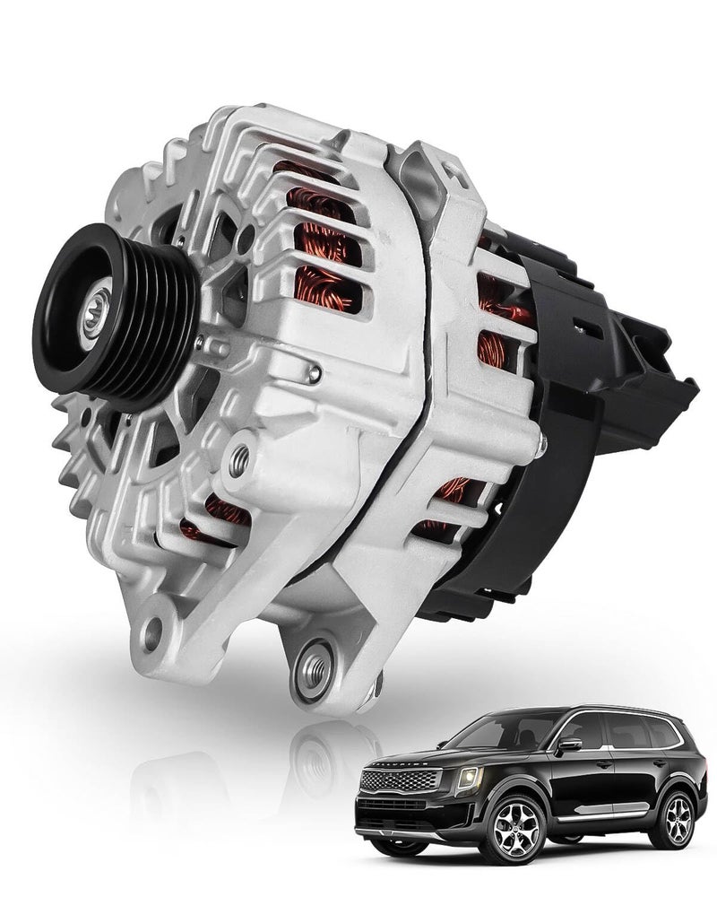 Bestview مولد كهربائي 180 أمبير متوافق مع هيونداي باليسايد 2020-2023 3.8 لتر؛ كيا تيليورايد 2020-2022 3.8 لتر - بديل لرقم OEM GM# 37300-3L060 2722099 - Image 1
